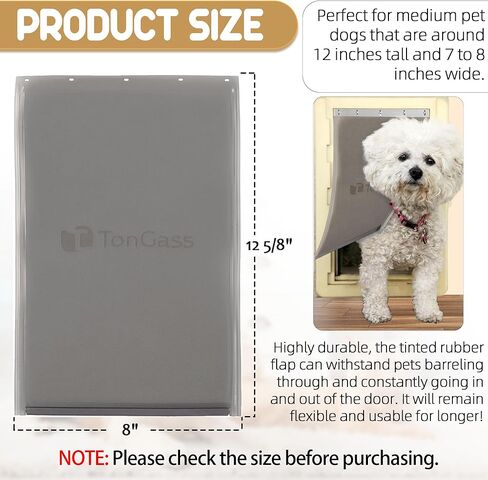 استبدال غطاء باب الكلب متوافق مع أبواب PetSafe Freedom للكلاب والقطط PAC11-11039 - كبير 16 7/8 بوصة × 10 1/8 بوصة غطاء باب للحيوانات الأليفة مع إغلاق مغناطيسي in Kuwait