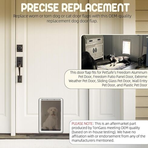 استبدال غطاء باب الكلب متوافق مع أبواب PetSafe Freedom للكلاب والقطط PAC11-11039 - كبير 16 7/8 بوصة × 10 1/8 بوصة غطاء باب للحيوانات الأليفة مع إغلاق مغناطيسي in Kuwait