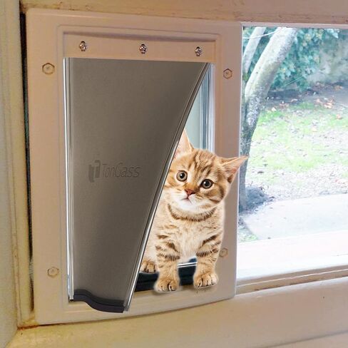 استبدال غطاء باب الكلب متوافق مع أبواب PetSafe Freedom للكلاب والقطط PAC11-11039 - كبير 16 7/8 بوصة × 10 1/8 بوصة غطاء باب للحيوانات الأليفة مع إغلاق مغناطيسي in Kuwait