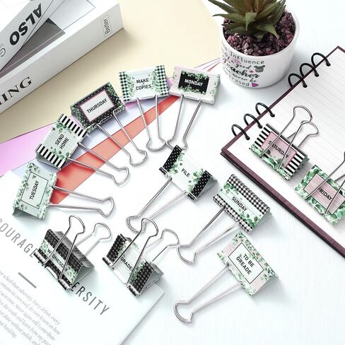12 Pcs Teacher Essentials Large Binder Clips 2 Inch Classroom Management Large Binder Clips Teacher Supplies Binder Clips Paper Clips Big Paper Clamps for Classroom School Supplies(Greenery) in Saudi Arabia