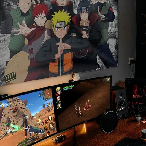 MOL AND ALI Anime Tapestry - Nar uto Tapestry - Anime Decor - Nar uto birthday decorations - Anime Room Decor for Boys - Naru to Stuff - Anime Wall Art - Narut o Merch - Anime Wall Decor - 51x59 in Saudi Arabia