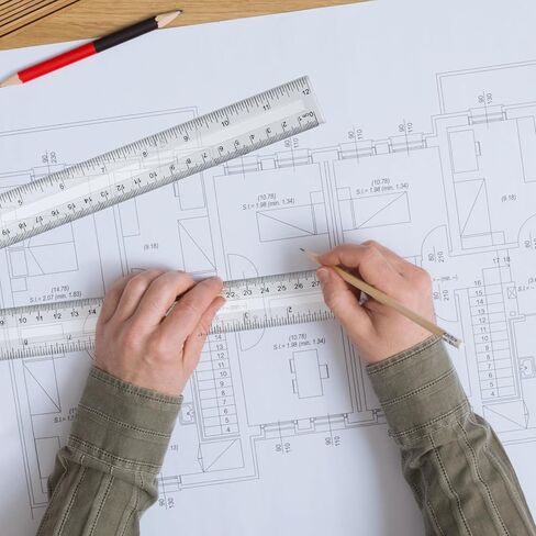 30 عبوة من مساطر بلاستيكية شفافة مقاس 12 بوصة مساطر أطفال شفافة للمدرسة بسنتيمتر وبوصة، أدوات قياس لمكتب المدرسة الطلابية والمنزل (شفاف) in Kuwait