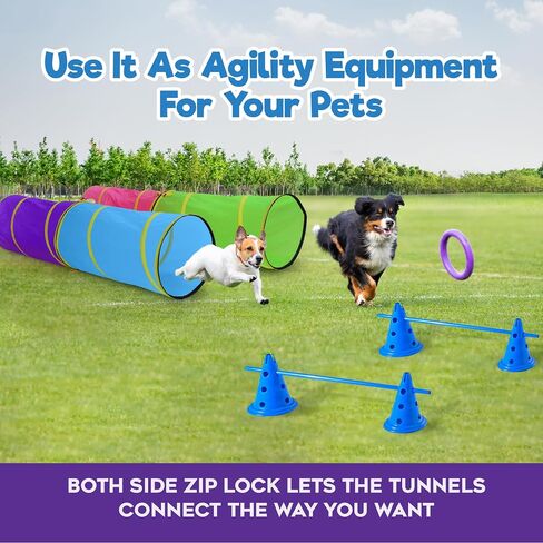 Hide N Side Kids Play Tunnels, Indoor Outdoor Crawl through Tunnel for Kids Dog Toddler Babies Children, Pop up Tunnel Gift Toy (Orange/Black, 1 Way) in Saudi Arabia