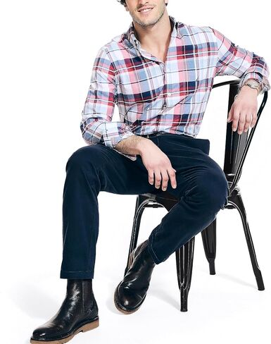 Nautica Men's Sustainably Crafted Plaid Shirt in Saudi Arabia