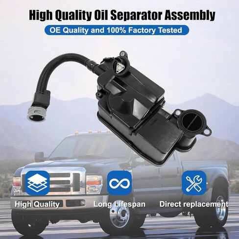 PratRaken DC3Z6A785C Engine Oil Separator Assembly Fit for F-ord 2011-2016 F250 F350 450 Super Duty 6.7L Replace, Powerstroke Diesel PCV CCV Engine Oil Separator in Kuwait
