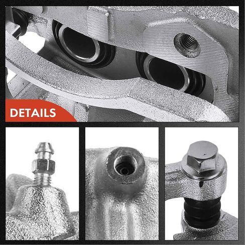 A-Premium Disc Brake Caliper Assembly with Bracket Compatible with Select Mitsubishi Models - Montero 1992-1996, Montero Sport 1997-2003, L4 2.4L, V6 3.0L, V6 3.5L - Front Left Driver Side in Saudi Arabia