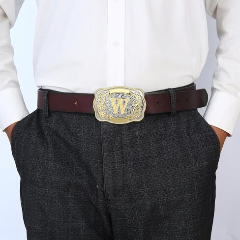 إبزيم حزام للرجال من رعاة البقر الغربيين وراعية البقر روديو بالحرف الأولي ABCDMRJ إلى Z أبازيم حزام للنساء in Kuwait