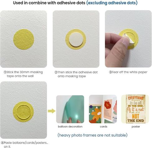 120 Pcs Clear Adhesive Dots,15mm/0.59" Sticky Double Sided Dots Glue,Transparent No Trace Small Stickers Removable Putty for Poster,Pictures,Party,Handmake,Crafts,Balloons (120, 15mm) in Saudi Arabia