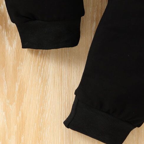 Toddler Boys Clothes Letter Graphic Sweatshirt Top + Sweatpants 2PC Fall Winter Outfits Pant Set in Saudi Arabia