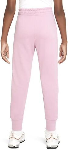بنطال Nike NSW Fleece WC للفتيات (الأطفال الصغار/الأطفال الكبار) وردي أساسي/ذهبي معدني LG (14 طفل كبير) in Kuwait