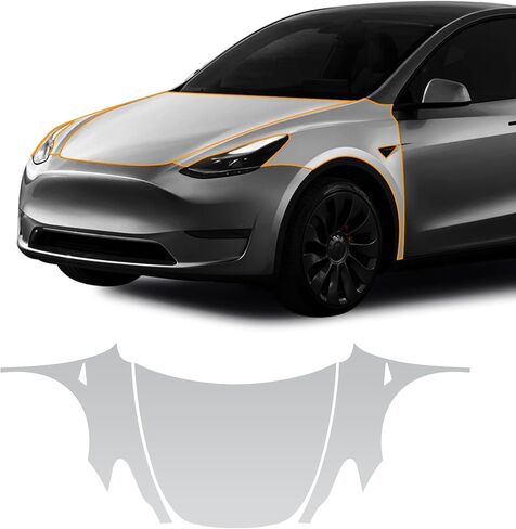 for Tesla Model Y 2020-2023 PPF Precut Gloss Clear Car Paint Protective Film Self Healing TPU HD Film Scratch Protector Exterior Accessories in Kuwait