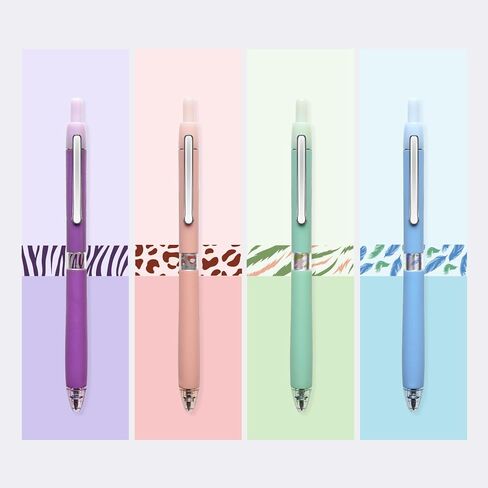 أقلام جل WRITECH ذات نقطة دقيقة: قلم نقر بالحبر الأسود قابل للسحب مقاس 0.5 مم لكتابة يوميات سلسة وتدوين الملاحظات والرسم بدون تلطخ أو تشويه 8 قيراط (هالو) in Kuwait