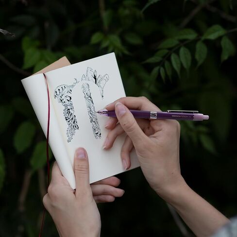 أقلام جل WRITECH ذات نقطة دقيقة: قلم نقر بالحبر الأسود قابل للسحب مقاس 0.5 مم لكتابة يوميات سلسة وتدوين الملاحظات والرسم بدون تلطخ أو تشويه 8 قيراط (هالو) in Kuwait