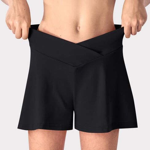 Girls Flowy Shorts 2 Pieces with Pockets Crossover Butterfly Athletic Running Skort Sports 2 in 1 Preppy Clothes in Saudi Arabia