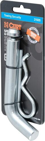 CURT 21505 Trailer Hitch Pin & Clip with Grooved Head, 5/8-Inch Diameter, Fits 2-Inch Receiver in Saudi Arabia