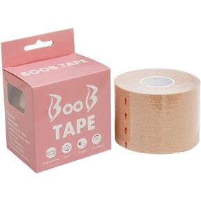Boob Tape New Formula Boobytape for Breast Lift Sweat-proof Skin-fr Achieve Chest Brace Lift (Beige)