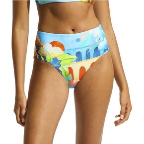 Seafolly Women's Standard High Waisted Full Coverage Low Legline Bikini Bottom