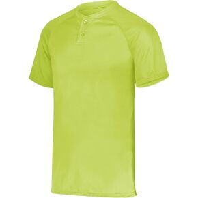 Augusta Sportswear Boys' Youth Attain Wicking Two-Button Baseball Jersey