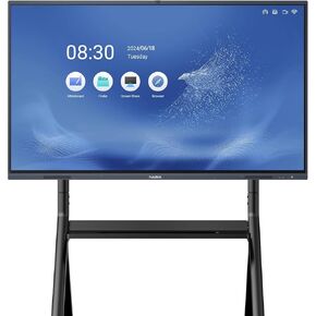 Smart Board, 55 Inch Interactive Display Writing Board, 4K UHD Touch Screen All-in-One Computer, Electronic Presentation Smart Whiteboard for Office and Classroom (Board & Wall Mount Included)