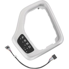 Shifter Transmission Bezel with Harness Kit Compatible with 2014-2018 Jeep Cherokee Replace# 601-402, 5YD27XSAAA, 68413957AA, Silver