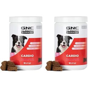 GNC Pets Advanced Digestion Dog Supplements for All Dogs | 90 ct Soft Chew Dog Digestive Supplements with Flaxseed and Probiotics | Chicken Flavor Dog Supplements for Digestive Support and Gut Health