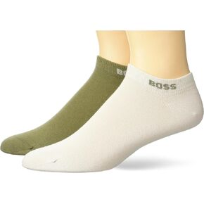 BOSS Men's 2-Pack Solid Cotton Ankle Socks