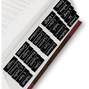 Starboling Bible Tabs,Purple Reposition Laminated Bible Tabs,Bible tabs for Women,Remove & Replace Bible Index Tabs,Easy to Read and Apply Bible Tabs for Women and Man（3Sets-Purple）
