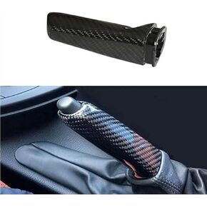 Car Auto Handbrake Brake Handle Cover Carbon Fiber Trim Compatible with BMW 1 2 3 4 5 6 Series M3 M4 X1 X3 Z4 2001-2019