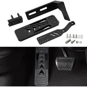 دواسة ميتة قابلة للتعديل شديدة التحمل - لملحقات سيارات جيب Jeep Wrangler JK، JL، 4XE، Jeep Gladiator JT 2007-2023 - مسند قدم سطحي مطلي بسبائك الألومنيوم CNC مضاد للانزلاق ولا يوجد ثبات للحفر