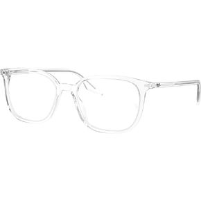 Ray-Ban RX5406F Low Bridge Fit Square Prescription Eyewear Frames, Transparent/Demo Lens, 54 mm