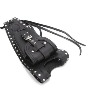 EVGATSAUTO Panel Bag, Motorcycle Fuel Bag Gas Pad Cover Black Artificial Leather Fit for XLX1000 XL1200X XLH883