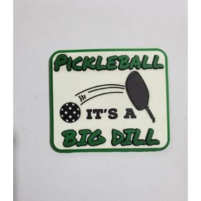 Pickleball its a Big Dill Funny Patch for Players Bag Pack Backpack hat Clothing Jacket not Tennis Patches Great Gift