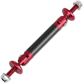 X AUTOHAUX Car Adjustable Front Bumper Lip Splitter Support Rod Carbon Fiber Pattern Red