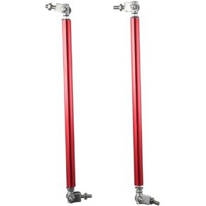 2Pcs Red Adjustable 8"-11" Splitter Strut Rods,Front Bumper Lip Splitter,Universal Auto Part for Most Cars