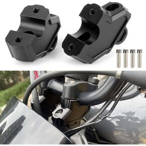 PSLER Motorcycle Handlebar Risers Move Back for Nightster 975 RH975 RH 975 2022-2024 Handle Bar Height up Adapters Clamp (Black)