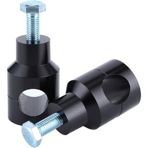Motorcycle Handlebar Risers, 1" 25MM Handlebar Riser Clamp Compatible, Universal Circular Handlebar Riser Bracket Mount Clamp Motorcycle Parts(Black 25mm)