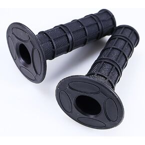 7/8" Handlebar Grips for 50cc-125cc CRF70 CRF80 TRX450 TTR90 TTR110 TTR125 PW80 RM80 DR650 KLX250 KLX300 KX65 SSR125 Pit Dirt Bike ATV Quad Motocross Motorcycles CT100U CT200U Mini Bike Black