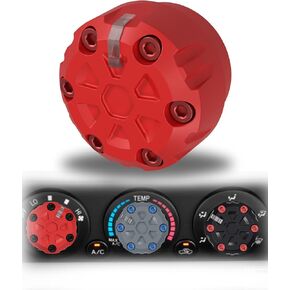 Tacoma 2005-2015 AC Knob Climate Replacement Upgrade Knob 2nd Gen Tacoma Accessory - Compatible with Toyota Tacoma 2005-2015 HVAC Knob - Temperature Control Knob Replacement (Black Knob, Black Screws)