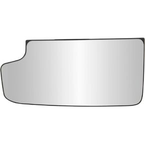 Driver Side Non-heated Mirror Glass w/backing plate, Chevrolet Silverado/GMC Sierra 1500, Silverado 2500, 3500, Sierra 2500, 3500, towing mirror bottom lens, 2nd design, 3 11/16" x 7 15/16" x 8 3/8"