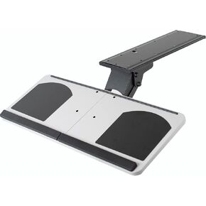 VIVO Adjustable Computer Keyboard and Mouse Platform Tray, Ergonomic Under Table Desk Mount Drawer, MOUNT-KB01
