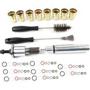 Injector Sleeve Cup Removal Installation Tool with O-Ring Seal Kit，Suitable for 1994-2003 Navistar 7.3L T444E DT466E Part 1814376C1 F4TZ9F538A 1823492C97