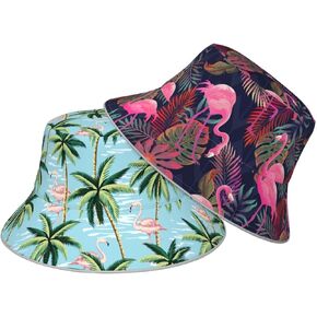 Hat Reversible Fisherman Hats Double Sided Wearing for Women Men Boys Girls