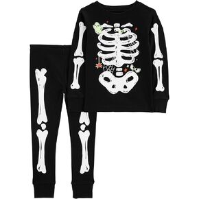 Carter's Boys' 2 Piece Glow-in-The-Dark Snug Fit Cotton Halloween PJS