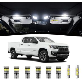 AWALITED 13pcs Chevy Colorado GMC Canyon Interior LED Lights Kit Super Bright LED Map Dome Light Bulbs Replacement for 2015 2016 2017 2018 2019 2020 2021 2022 Chevy Colorado/GMC Canyon all models