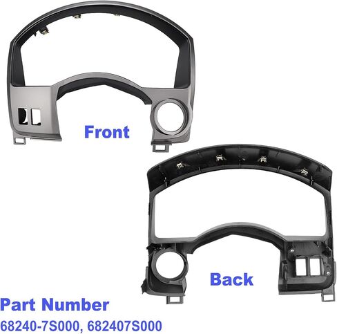 FEXON Dashboard Dash Bezel Trim Replacement Compatible with Nissan 2004-2006 Armada TITAN UV-resistant ABS Plastic Part Number #68240-7S000 in Saudi Arabia