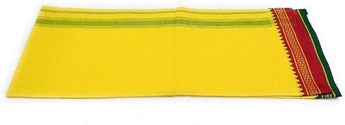 Kolakeer™ Men's Cotton Color Dhoti - 1.8 Mtrs South Indian Thalapathy Style Single Layer Dhoti Veshti Mundu in Saudi Arabia