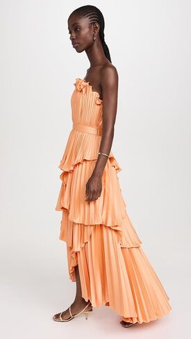 AMUR Women's Janey Tiered Shell Midi Dress in Saudi Arabia