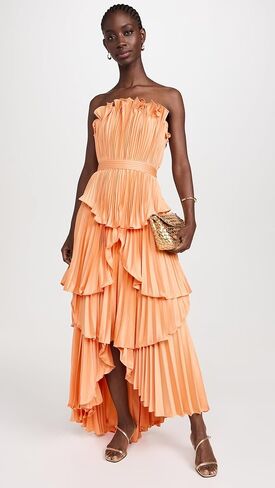 AMUR Women's Janey Tiered Shell Midi Dress in Saudi Arabia