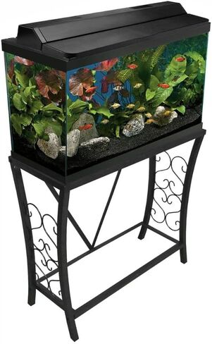 29 Gallon Metal Aquarium Stand, 30.3" L x 12.5" W, Black in Kuwait