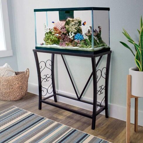 29 Gallon Metal Aquarium Stand, 30.3" L x 12.5" W, Black in Kuwait